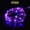 100 LED Plug-In Fairy Lights — Silver Copper Wire, 32ft, Delicate & Bright